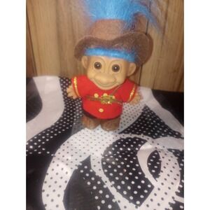 Russ Trolls Vintage Canada Around The World 1990 Y2K Blue Hair‎